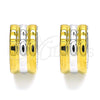 Argolla Huggie 02.230.0056.15 Acero Inoxidable, Pulido, Dos Tonos