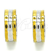Argolla Huggie 02.230.0031.1.20 Acero Inoxidable, Pulido, Dos Tonos