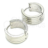 Argolla Huggie 02.230.0034.2.20 Acero Inoxidable, Pulido, Tono Plateado