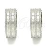 Argolla Huggie 02.230.0058.20 Acero Inoxidable, Mate, Tono Plateado