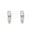 Argolla Huggie 02.255.0004.10 Acero Inoxidable, Pulido, Tono Plateado