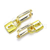Argolla Huggie 02.368.0028.10 Oro Laminado, Diseño de Candado, Pulido, Tono Dorado