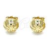Arete Dormilona 02.100.0116 Oro Laminado, Pulido, Tono Dorado