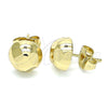 Arete Dormilona 02.100.0118 Oro Laminado, Pulido, Tono Dorado
