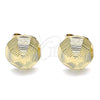Arete Dormilona 02.100.0120.1 Oro Laminado, Diamantado, Tono Dorado