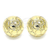 Arete Dormilona 02.100.0121.1 Oro Laminado, Diamantado, Tono Dorado