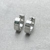 Argolla Huggie 02.384.0027.12 Acero Inoxidable, Pulido, Tono Plateado