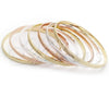 Aro Semanario 07.07.0007.05 Chapa de Oro, Diamantado, Tres Tonos (04 MM Thickness, Size 5 (2.50 Diameter))