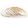 Aro Semanario 07.07.0009.05 Chapa de Oro, Diamantado, Tres Tonos (04 MM Thickness, Size 5 (2.50 Diameter))