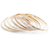 Aro Semanario 07.07.0014.06 Chapa de Oro, Diamantado, Tres Tonos (04 MM Thickness, Size 6 (2.75 Diameter))