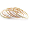 Aro Semanario 07.07.0018.06 Chapa de Oro, Diamantado, Tres Tonos (04 MM Thickness, Size 6 (2.75 Diameter))