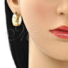 Argolla Huggie 02.156.0563.20 Oro Laminado, Pulido, Tono Dorado