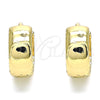 Argolla Huggie 02.156.0563.20 Oro Laminado, Pulido, Tono Dorado