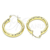Argolla Mediana 02.170.0262.30 Oro Laminado, Pulido, Tono Dorado