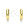 Argolla Huggie 02.210.0520.12 Oro Laminado, Pulido, Tono Dorado