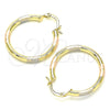 Argolla Mediana 5.134.024.2.30 Oro Laminado, Pulido, Tres Tonos