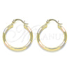 Argolla Mediana 5.134.024.2.30 Oro Laminado, Pulido, Tres Tonos