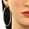Argolla Extra Grande 02.213.0247.70 Oro Laminado, Diamantado, Tres Tonos