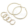 Argolla Pequeña 02.213.0251.25 Oro Laminado, Diamantado, Tres Tonos