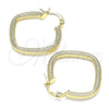 Argolla Pequeña 02.213.0253.25 Oro Laminado, Diamantado, Tono Dorado