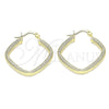 Argolla Pequeña 02.213.0253.25 Oro Laminado, Diamantado, Tono Dorado