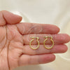 Argolla Pequeña 02.58.0020.15 Oro Laminado, Pulido, Tono Dorado