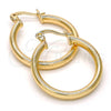 Argolla Pequeña 02.58.0021.20 Oro Laminado, Pulido, Tono Dorado