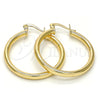 Argolla Pequeña 02.58.0021.25 Oro Laminado, Pulido, Tono Dorado