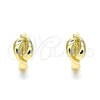 Argolla Huggie 02.213.0273.12 Oro Laminado, Pulido, Tono Dorado