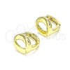 Argolla Huggie 02.213.0281.12 Oro Laminado, Pulido, Tono Dorado