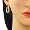 Argolla Pequeña 02.213.0311.25 Oro Laminado, Diamantado, Tono Dorado