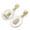 Dije Religioso 05.351.0195 Oro Laminado, Diamantado, Tres Tonos