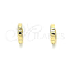 Argolla Huggie 02.210.0566.10 Oro Laminado, Pulido, Tono Dorado
