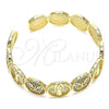 Aro Individual 07.253.0016 Oro Laminado, Diseño de Mariposa y Guadalupe, Pulido, Tono Dorado (14 MM Thickness, One size fits all)