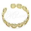 Aro Individual 07.253.0019 Oro Laminado, Diseño de San Judas, Pulido, Tono Dorado (14 MM Thickness, One size fits all)
