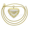 Collares con Dije 04.117.0036.20 Oro Laminado, Pulido, Tono Dorado (02 MM Thickness, 20 Inches Length)