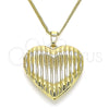Collares con Dije 04.117.0036.20 Oro Laminado, Pulido, Tono Dorado (02 MM Thickness, 20 Inches Length)