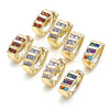 Argolla Huggie 02.210.0609.1.12 Oro Laminado, con Amatista Zirconia Cubica, Pulido, Tono Dorado