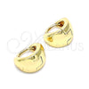 Argolla Huggie 02.195.0135.12 Oro Laminado, Pulido, Tono Dorado