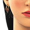 Argolla Huggie 02.63.2715.15 Oro Laminado, con Onix Negro Goldstone Venturina, Pulido, Tono Dorado