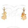 Argolla Huggie 02.63.2722.15 Oro Laminado, Diseño de Mariposa, Pulido, Tono Dorado