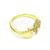 Anillo Multi Piedra 01.341.0060 Oro Laminado, con Blanca Micro Pave, Pulido, Tono Dorado (One size fits all)