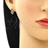 Argolla Huggie 02.210.0642.3.12 Oro Laminado, con Amatista Zirconia Cubica, Pulido, Tono Dorado