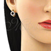 Argolla Huggie 02.210.0646.2.15 Oro Laminado, con Amatista Zirconia Cubica, Pulido, Tono Dorado