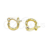 Argolla Pequeña 02.96.0087.10 Oro Laminado, Diamantado, Tono Dorado