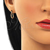 Argolla Pequeña 02.96.0087.12 Oro Laminado, Diamantado, Tono Dorado