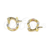 Argolla Pequeña 02.96.0087.2.10 Oro Laminado, Diamantado, Tres Tonos