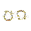 Argolla Pequeña 02.96.0088.2.12 Oro Laminado, Diamantado, Tres Tonos