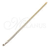 Tobillera Básica 04.319.0013.10 Oro Laminado, Pulido, Tono Dorado (160 Gauge, 06 MM Thickness, 10 Inches Length)
