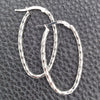 Argolla Mediana 02.389.0106.30 Plata Rodinada, Diseño de Torcido, Diamantado, Tono Plateado